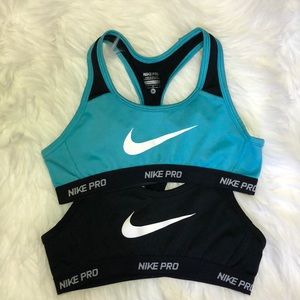 Girls Nike Pro sports bras